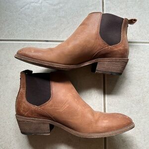 Frye Tan Ankle Boots